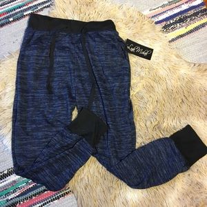 Dark Blue and Black Straight leg sweatpants NEW